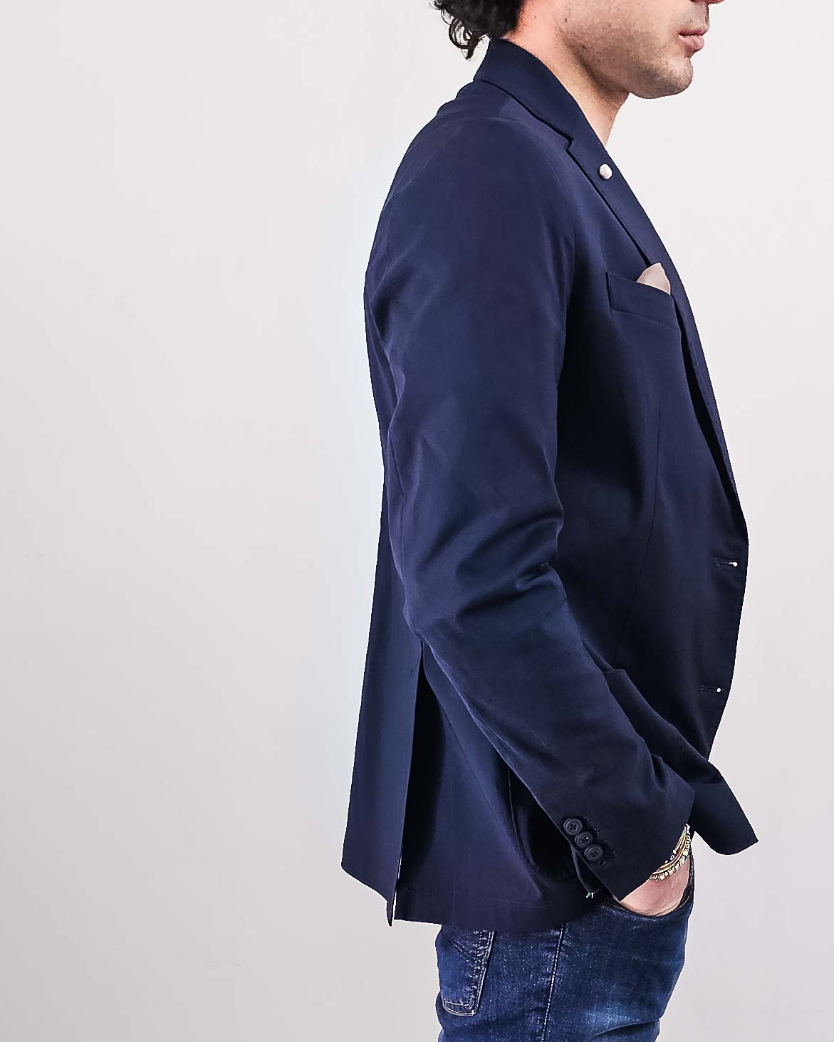 Blazer Uomo Blu Navy