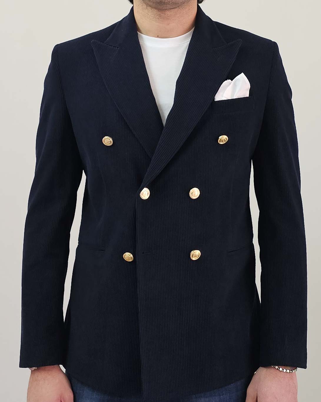 Blazer Uomo in velluto - Blu Navy