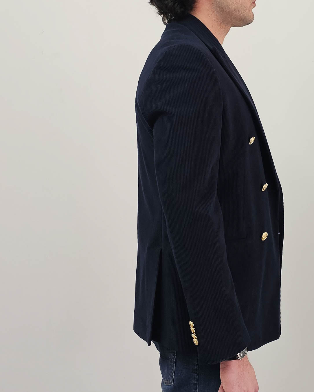 Blazer Uomo in velluto - Blu Navy