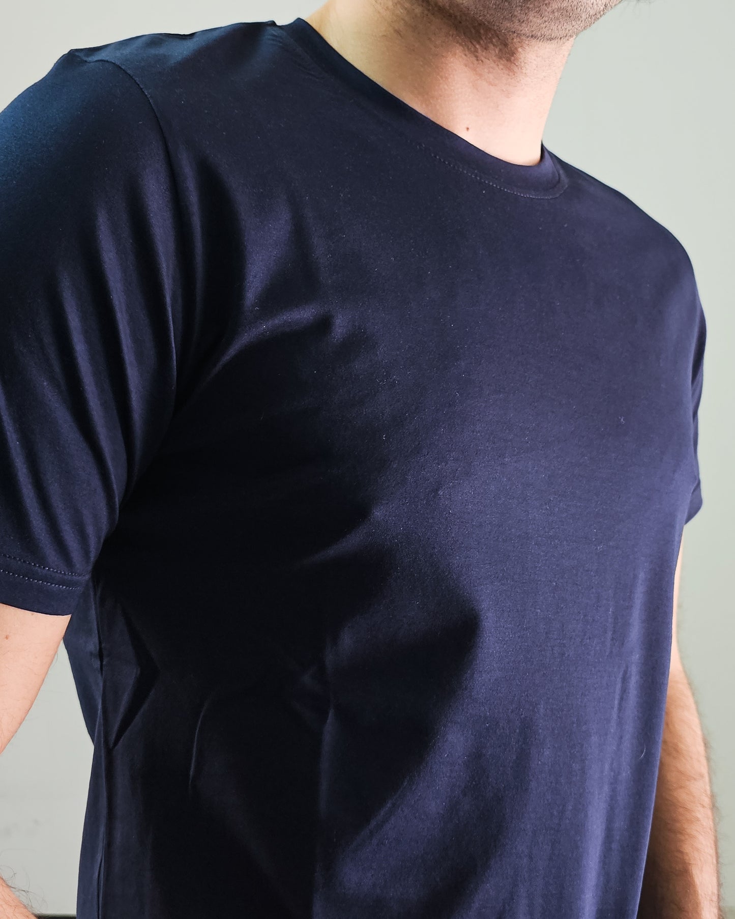 Maglietta blue in cotone - Spago Uomo