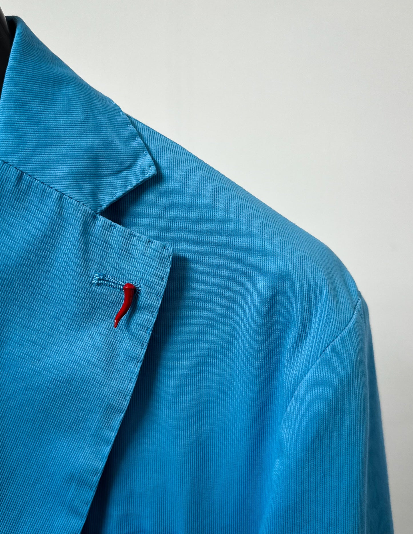 Giacca regular fit in cotone - Blue fiordaliso