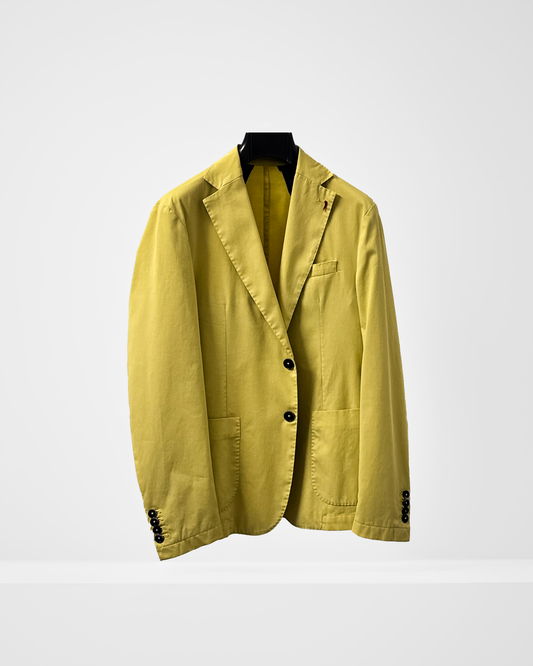 Giacca in cotone Regular fit - Giallo limone