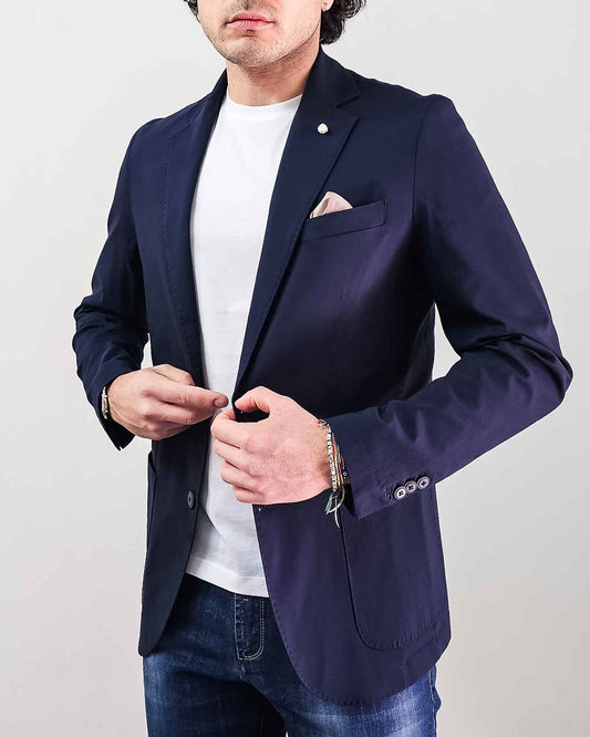 Blazer Uomo Blu Navy